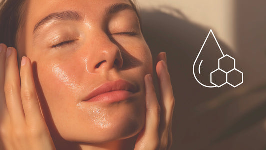 woman with deeply hydrated skin - GHK-Cu & hydrating ingredients