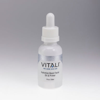 Vitali's hydration boost facial oil and primer.